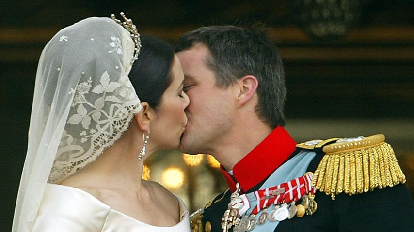 Prinzessin Mary und Prinz Frederik auf ihrer Hochzeit