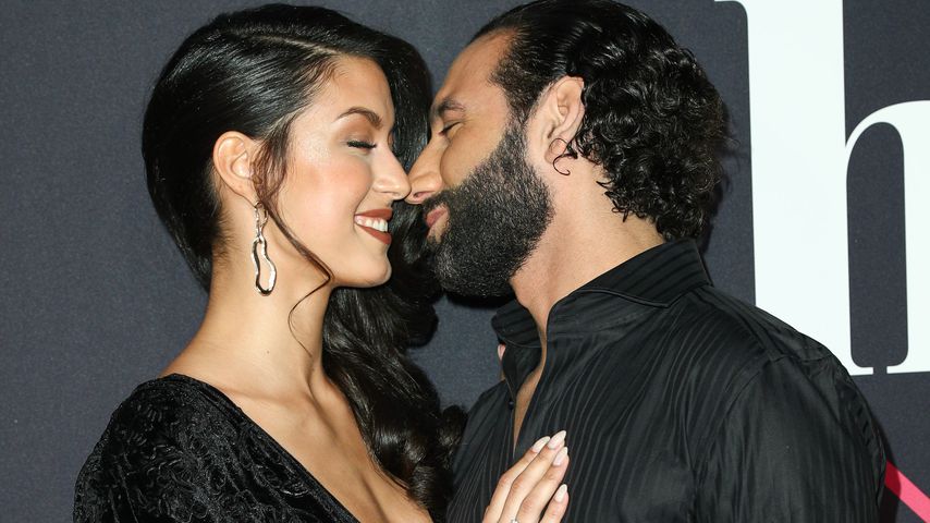 Rebecca Mir und Massimo Sinató 2017 während der Mercedes Benz Fashion Week