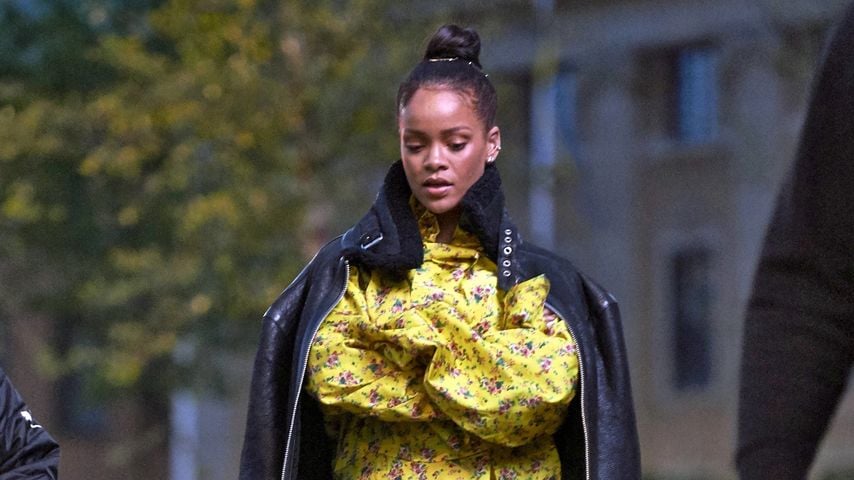 Rihanna beim Verlassen des Grand Hotel in Stockholm