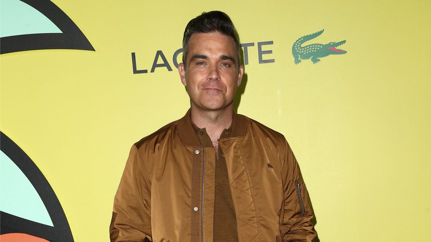 Robbie Williams bei der Wiedereröffnung des Lacoste-Stores in Los Angeles 2017