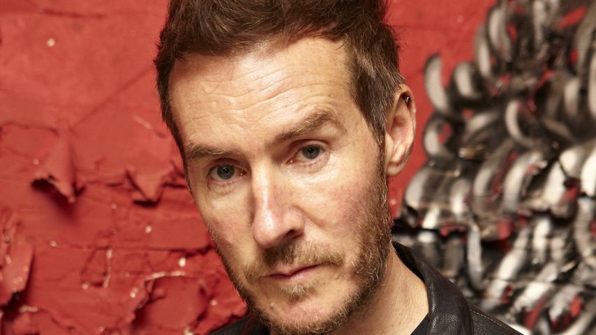 Robert Del Naja bei einer privaten Vorführung der Ausstellung in London