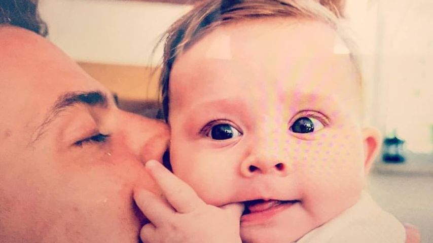 Rocco Stark und Tochter Amelia als Baby
