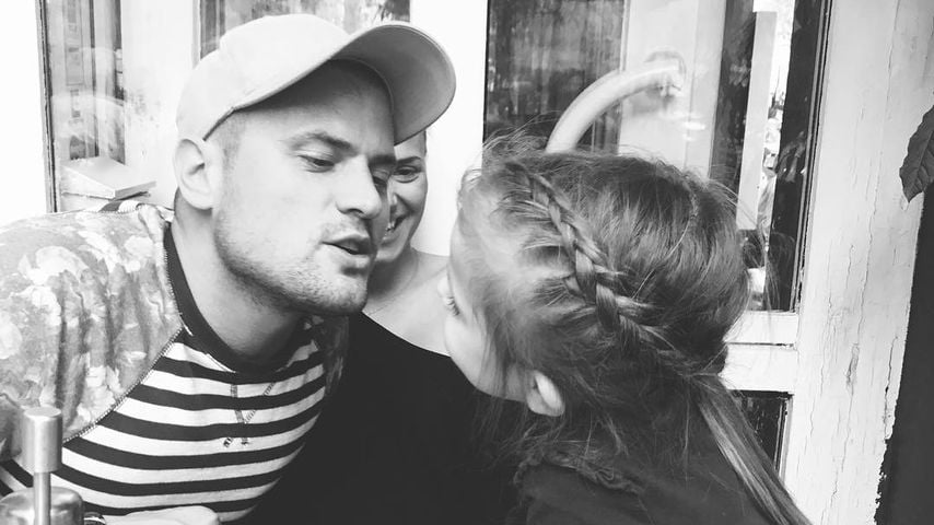 Rocco Stark mit Freundin Nathalie und Tochter Amelia