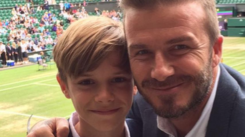David Beckham und Romeo Beckham