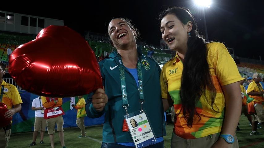Rugby-Spielerin Isadora Cerullo und Marjorie Enya