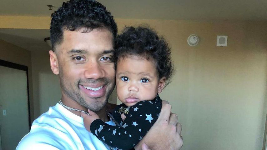 Russell Wilson mit seiner kleinen Tochter Sienna Princess Wilson