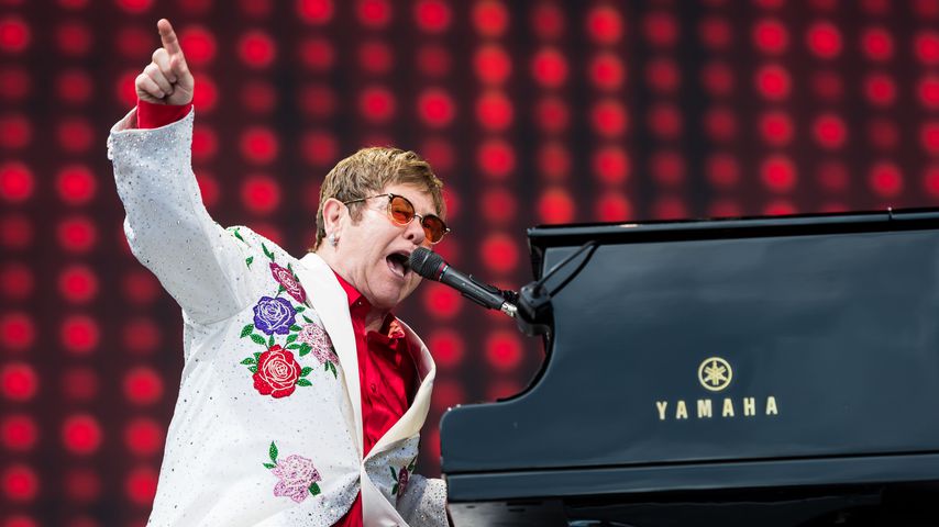 Sänger Elton John bei einem Konzert in London 2017