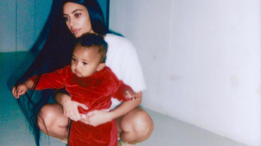 Kim Kardashian mit Söhnchen Saint West