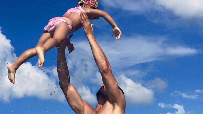 Salvatore Greco und Tochter Luana 2016 auf einem privaten Urlaubsbild