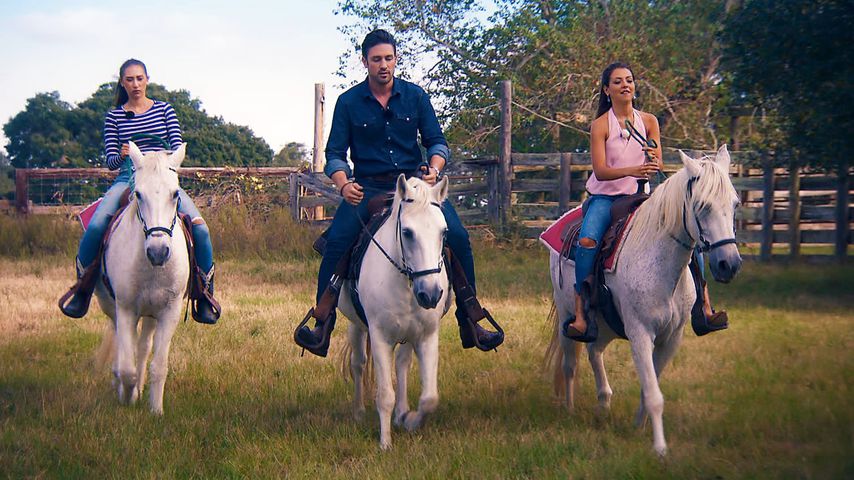 Samira, Daniel und Kristina beim Reit-Date