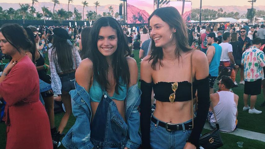 Sara Sampaio mit einer Freundin beim Coachella 2017