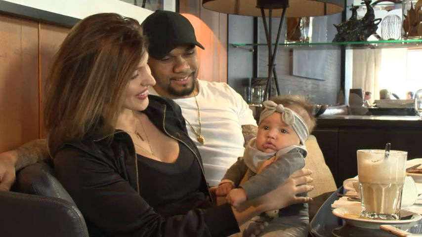 Sarah, Dominic und Mia Rose Harrison in Ischgl