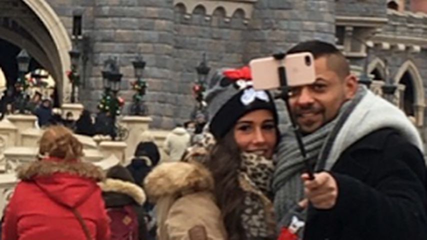 Sarah Lombardi und Michal T. im Disneyland in Paris