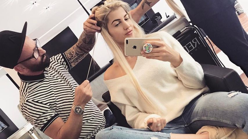 Sarah Nowak bei Dieter Ferschinger im Hairsalon in Graz