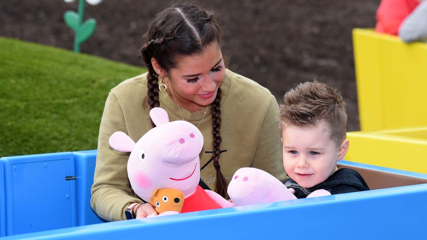 Sarah und Alessio Lombardi im April 2018 im Heide Park Soltau