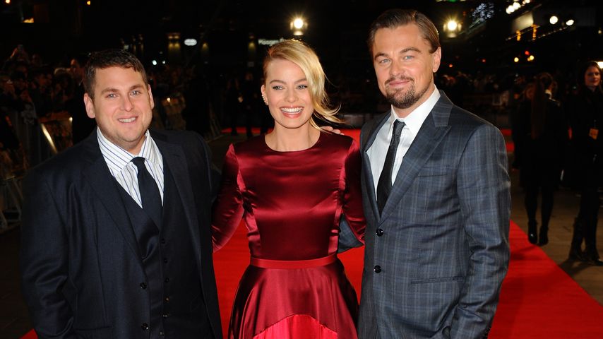 Jonah Hill, Margot Robbie und Leonardo DiCaprio (v.l.n.r.)