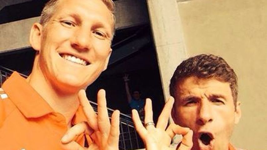 Bastian Schweinsteiger und Thomas Müller