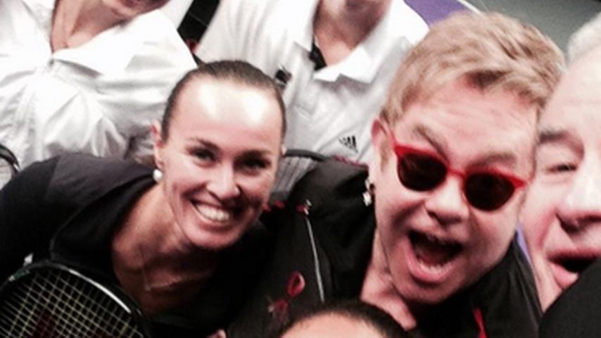 Sabine Lisicki und Elton John