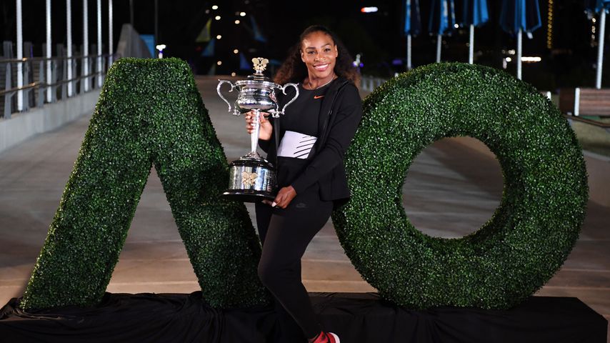 Serena Williams nach ihrem Sieg bei den Australian Open