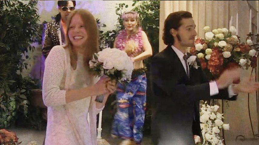 Shia LaBeouf und Mia Goth bei ihrer Hochzeit