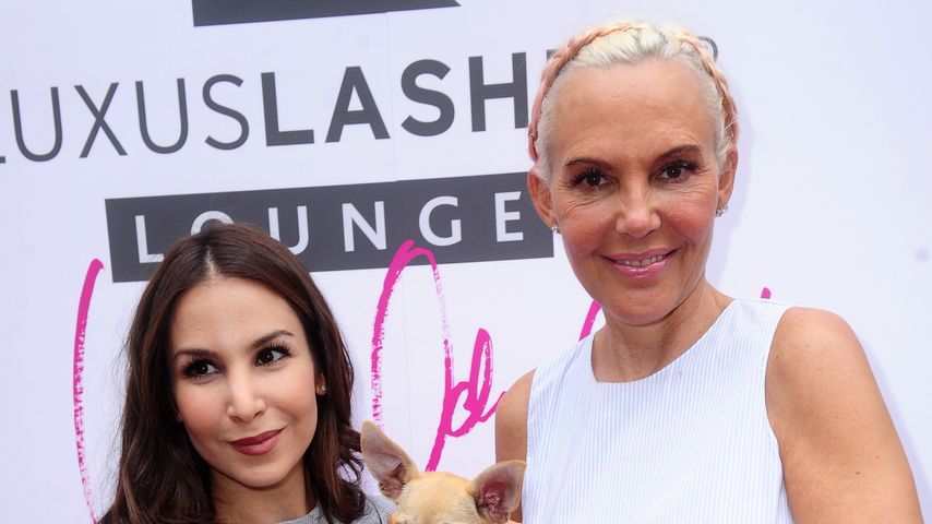 Natascha Ochsenknecht, Sila Sahin und ihre Hündin Ella bei der "LuxusLash"-Eröffnung 2016 in Berlin