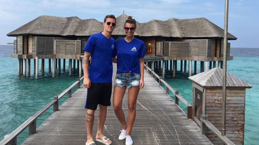 Simon Zoller und Laura Wontorra