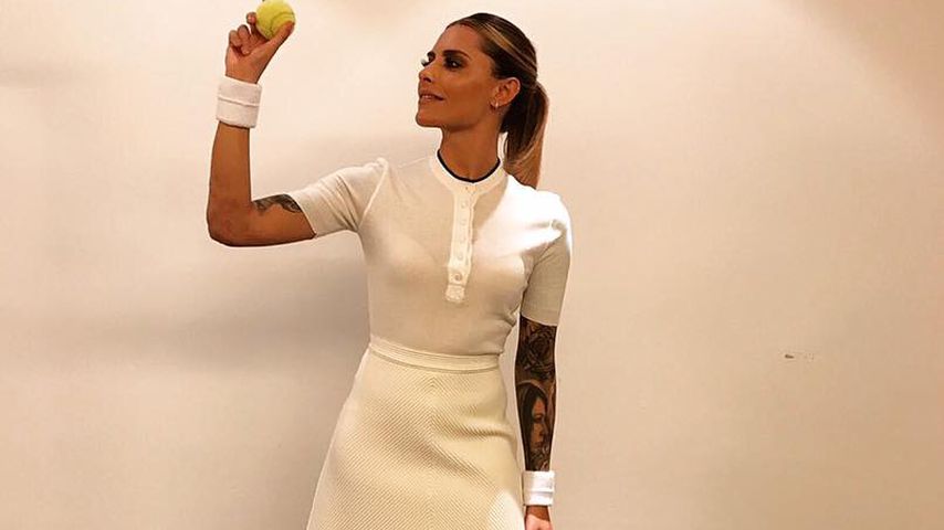 Sophia Thomalla im Tennis-Outfit