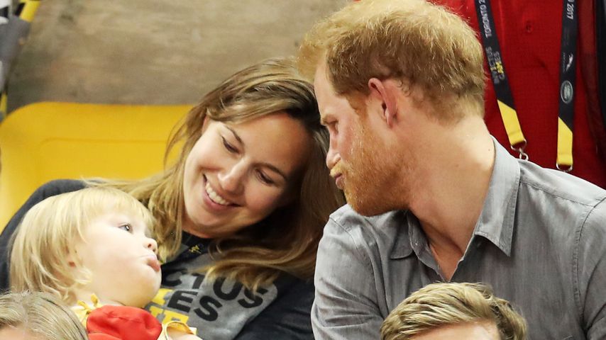 Sportler David Henson, Emily Henson, Haley Henson und Prinz Harry bei den Invictus Games in Toronto