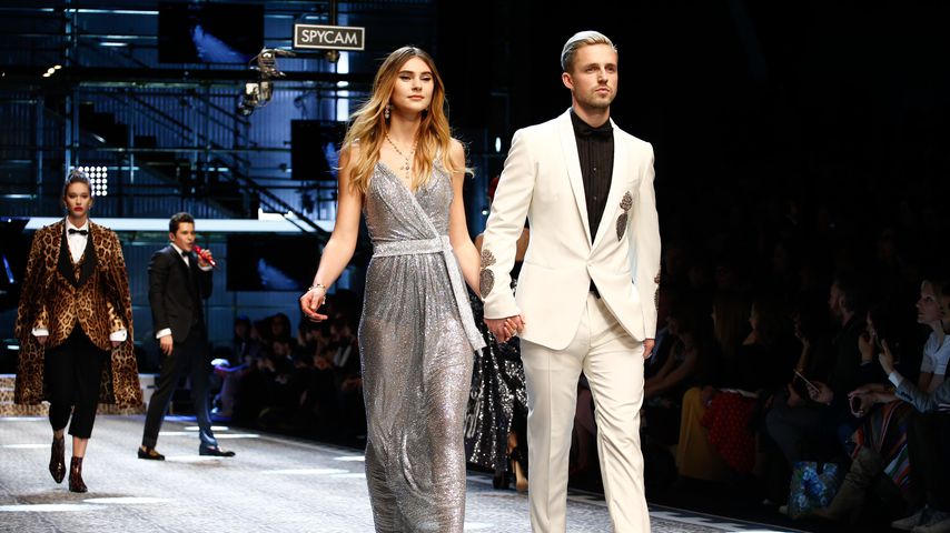Stefanie Giesinger und Marcus Butler auf der Fashion Week in Mailand