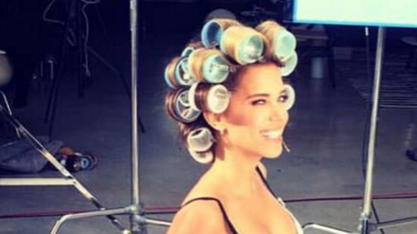 Sylvie Meis bei einem Hunkemöller-Shooting