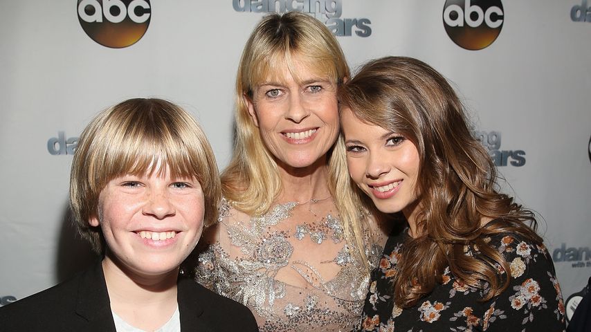 Terri Irwin mit ihren Kindern Bindi und Robert Clarence im Mai 2016