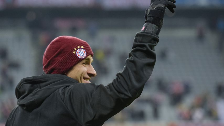 Thomas Müller vor dem Champions-League-Spiel der Bayern gegen Real Madrid in München, 2016