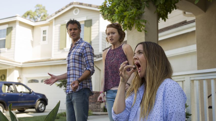 Drew Barrymore, Timothy Olyphant und Liv Hewson in "Santa Clarita Diet"