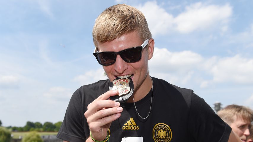 Toni Kroos bei der WM-Feier im Juli 2014 in Berlin