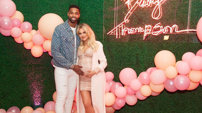 Tristan Thompson und Khloe Kardashian auf ihrer Baby-Party im März 2018