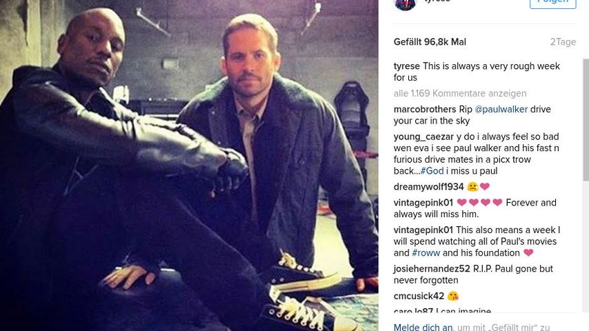 Tyrese Gibson und Paul Walker