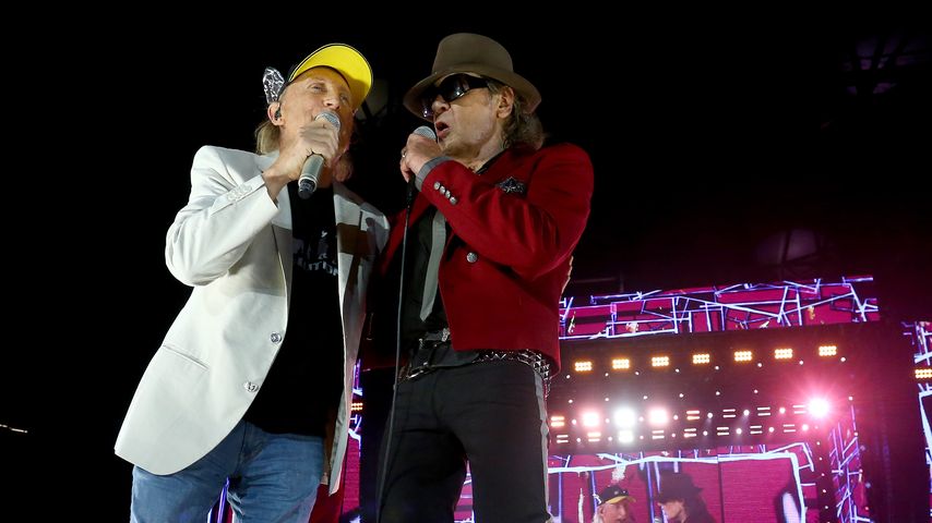Udo Lindenberg (r.) und Otto Waalkes (l.) bei der "Keine Panik"-Tour in Gelsenkirchen