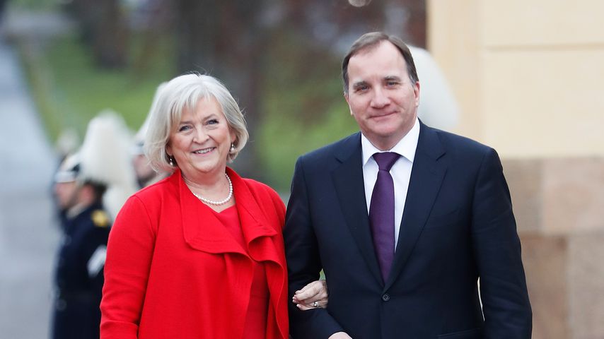 Ulla und Stefan Loefven bei der Taufe von Prinz Gabriel von Schweden