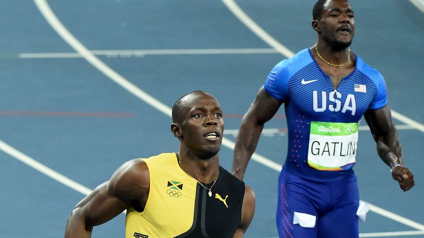 Usain Bolt (l.) und Justin Gatlin beim 100-Meter-Finale bei Olympia in Rio