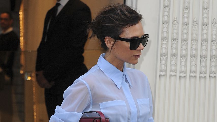 Victoria Beckham beim Verlassen ihre Shops in London