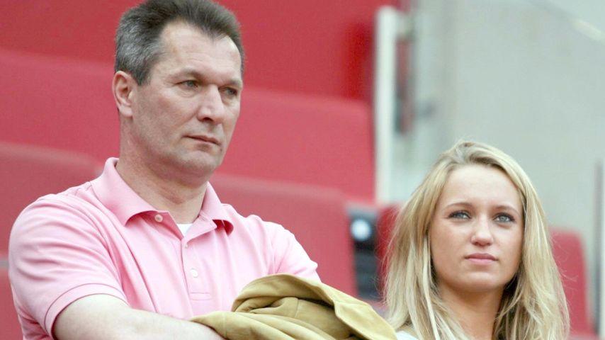 Waldemar Podolski und Monika Podolski beim Bundesligaspiel Köln gegen Bielefeld 2006