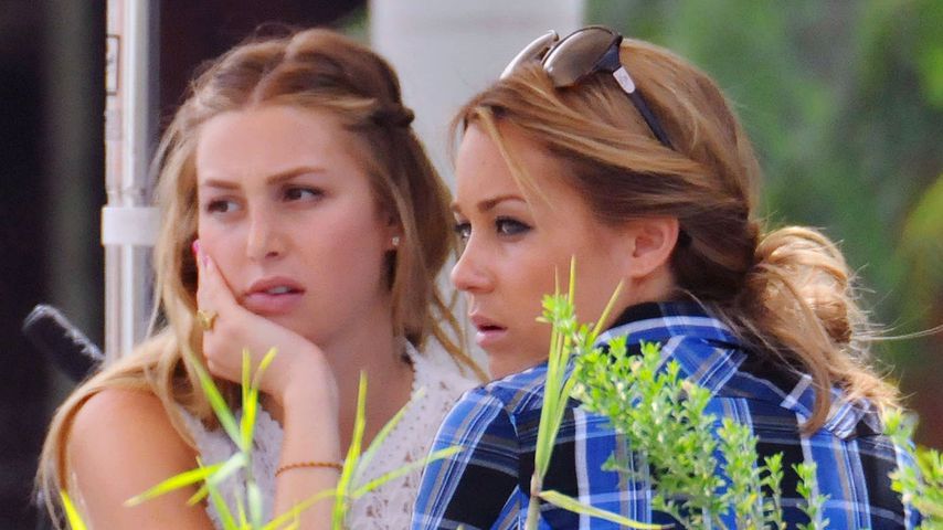 Whitney Port und Lauren Conrad 2008 bei Dreharbeiten für "The Hills"