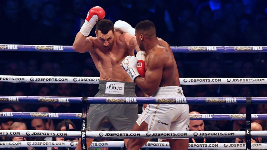 Wladimir Klitschko und Anthony Joshua im Wembley Stadium