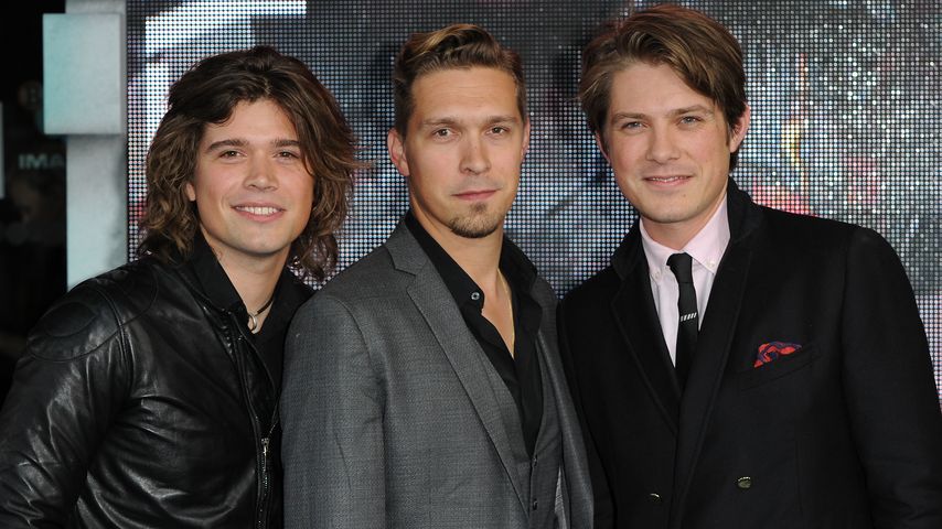 Zac, Isaac und Taylor Hanson bei der Premiere von "Pacific Rim"