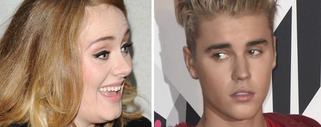 Justin Bieber und Adele Adkins Justin Bieber und Adele Adkins