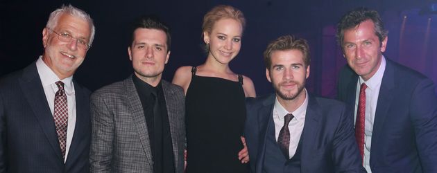 Liam Hemsworth, Jennifer Lawrence und Josh Hutcherson Liam Hemsworth, Jennifer Lawrence und Josh Hutcherson