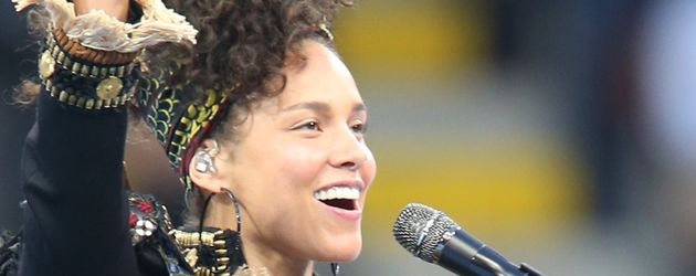 Alicia Keys beim Champions-League-Finale Alicia Keys beim Champions-League-Finale