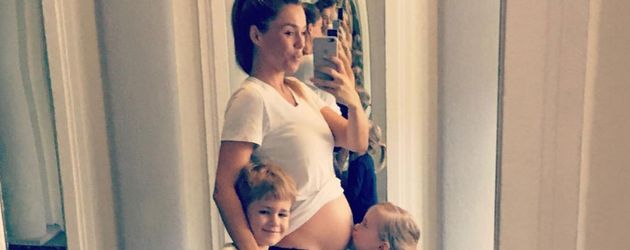 Angelina Posth mit ihren Kindern Leon und Milla Angelina Posth mit ihren Kindern Leon und Milla