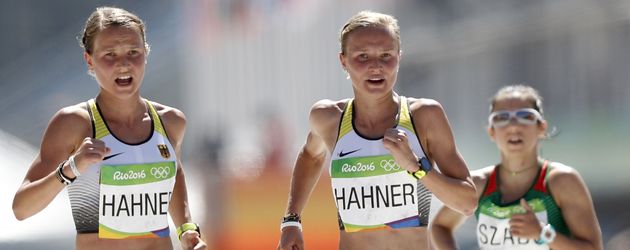 Anna und Lisa Hahner bei den Olympischen Spielen 2016 Anna und Lisa Hahner bei den Olympischen Spielen 2016