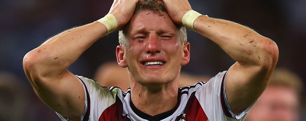 Bastian Schweinsteiger nach seinem WM-Triumph 2014 Bastian Schweinsteiger nach seinem WM-Triumph 2014